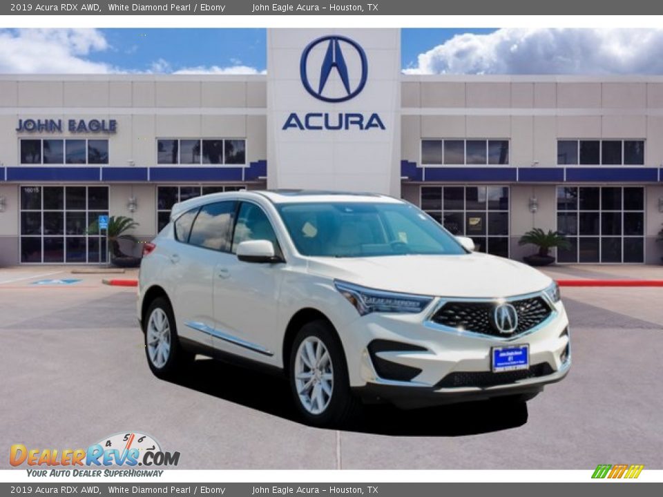 2019 Acura RDX AWD White Diamond Pearl / Ebony Photo #1