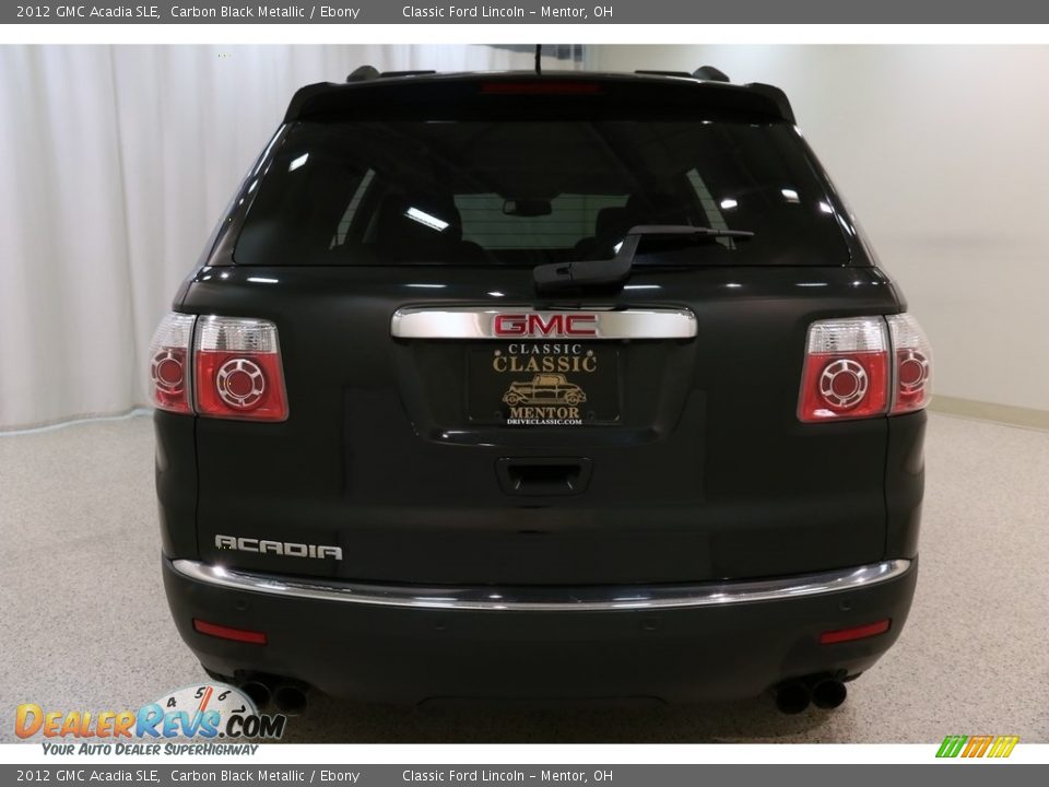 2012 GMC Acadia SLE Carbon Black Metallic / Ebony Photo #19