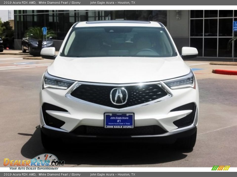 2019 Acura RDX AWD White Diamond Pearl / Ebony Photo #2