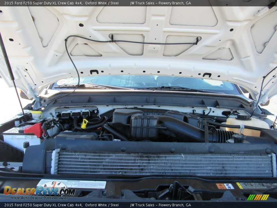 2015 Ford F250 Super Duty XL Crew Cab 4x4 Oxford White / Steel Photo #35