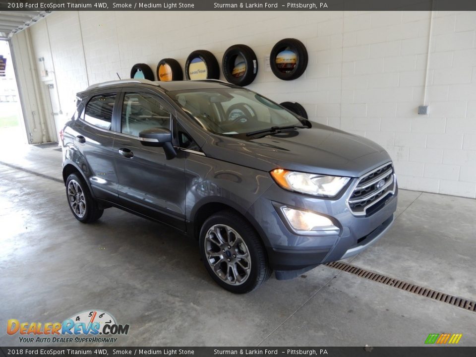 2018 Ford EcoSport Titanium 4WD Smoke / Medium Light Stone Photo #1