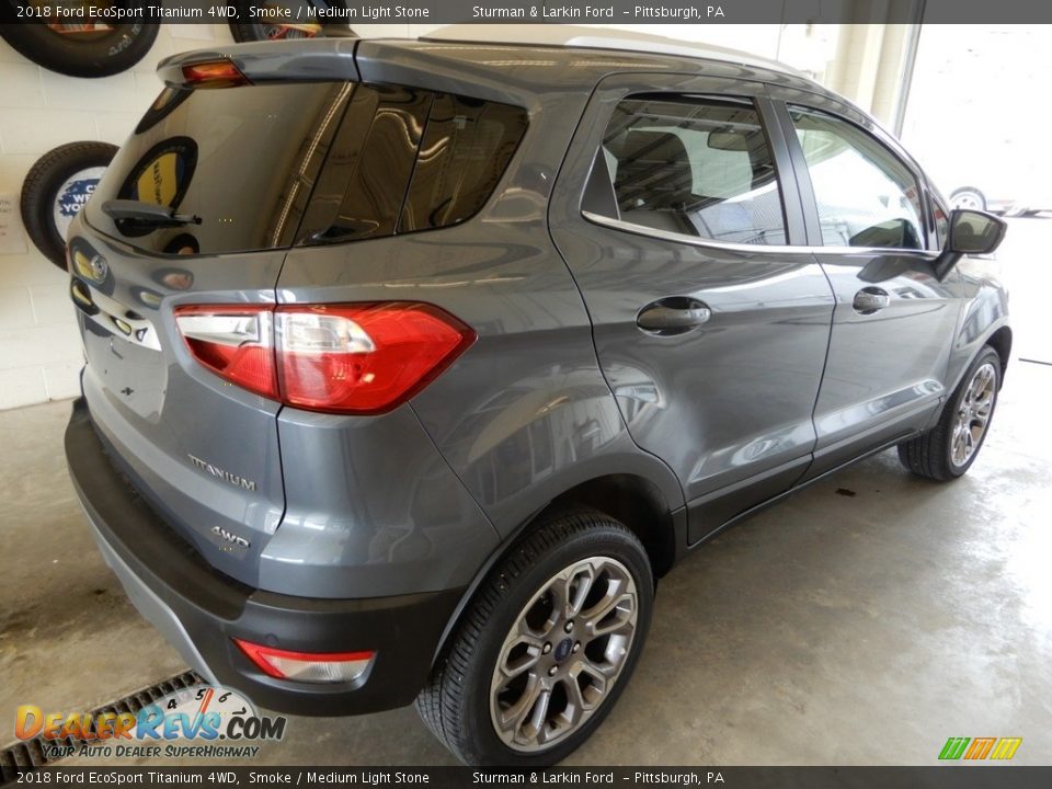 2018 Ford EcoSport Titanium 4WD Smoke / Medium Light Stone Photo #4