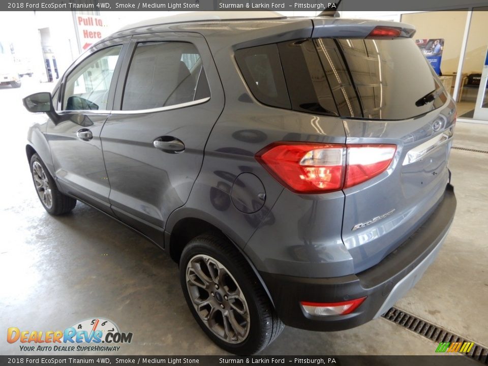 2018 Ford EcoSport Titanium 4WD Smoke / Medium Light Stone Photo #9
