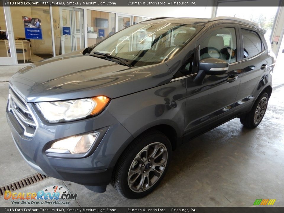 2018 Ford EcoSport Titanium 4WD Smoke / Medium Light Stone Photo #10