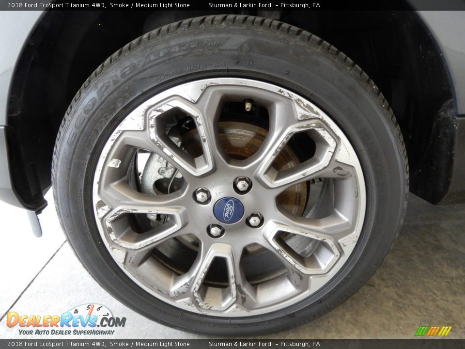 2018 Ford EcoSport Titanium 4WD Smoke / Medium Light Stone Photo #13