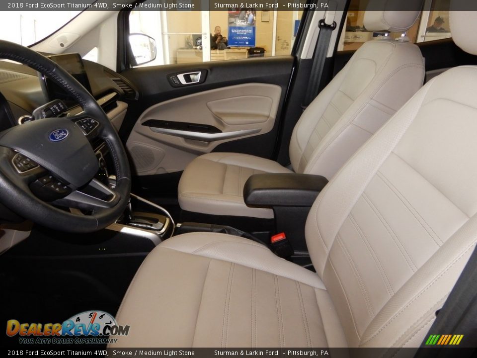 2018 Ford EcoSport Titanium 4WD Smoke / Medium Light Stone Photo #15
