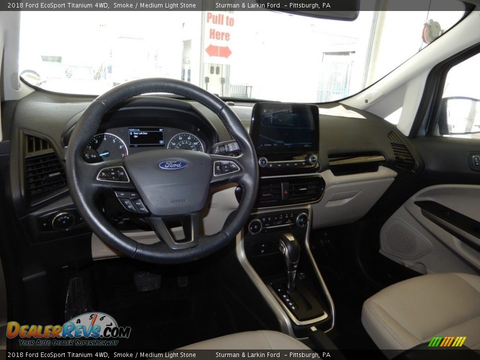 2018 Ford EcoSport Titanium 4WD Smoke / Medium Light Stone Photo #17