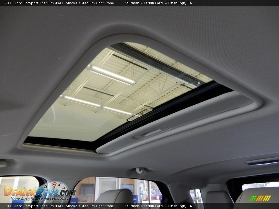 2018 Ford EcoSport Titanium 4WD Smoke / Medium Light Stone Photo #21