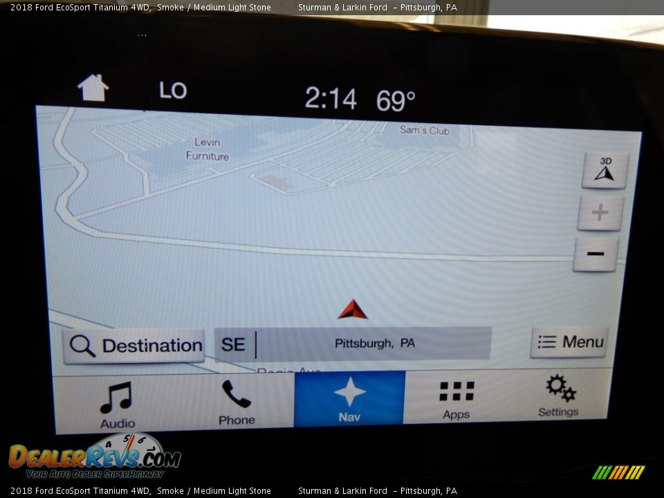 2018 Ford EcoSport Titanium 4WD Smoke / Medium Light Stone Photo #22