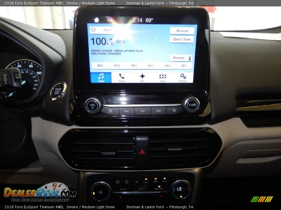 2018 Ford EcoSport Titanium 4WD Smoke / Medium Light Stone Photo #24