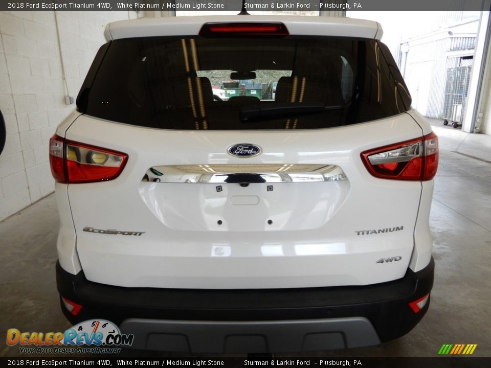 2018 Ford EcoSport Titanium 4WD White Platinum / Medium Light Stone Photo #6