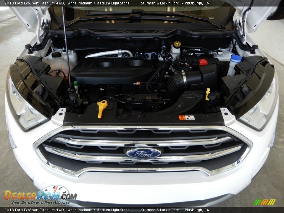 2018 Ford EcoSport Titanium 4WD White Platinum / Medium Light Stone Photo #14
