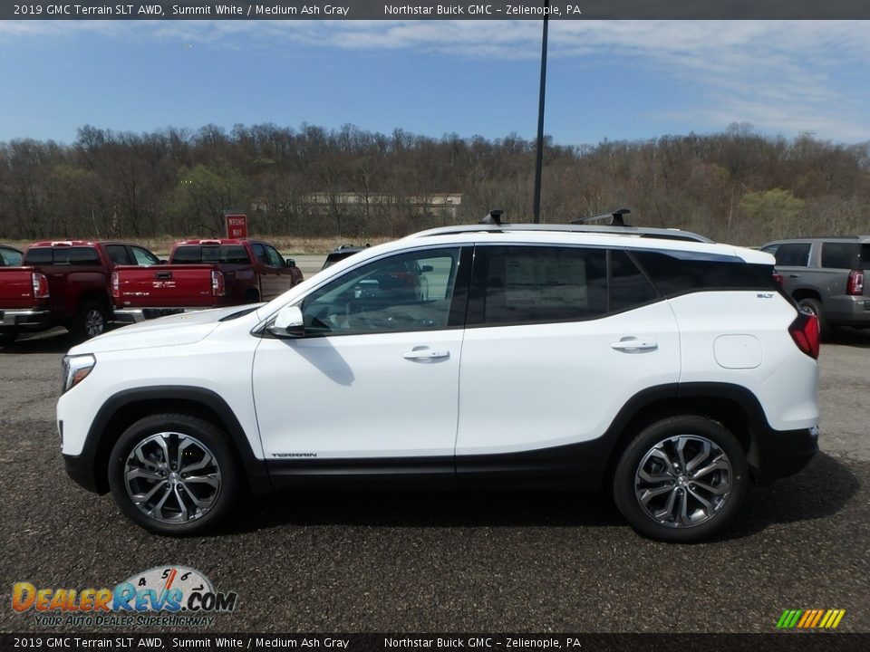 Summit White 2019 GMC Terrain SLT AWD Photo #9