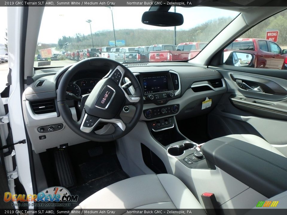 Medium Ash Gray Interior - 2019 GMC Terrain SLT AWD Photo #13