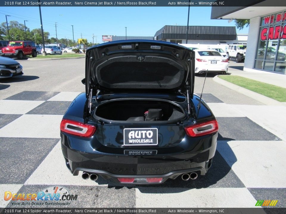 2018 Fiat 124 Spider Abarth Roadster Nero Cinema Jet Black / Nero/Rosso Black/Red Photo #4