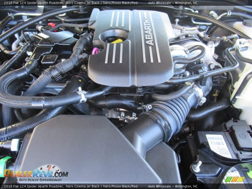 2018 Fiat 124 Spider Abarth Roadster Nero Cinema Jet Black / Nero/Rosso Black/Red Photo #6