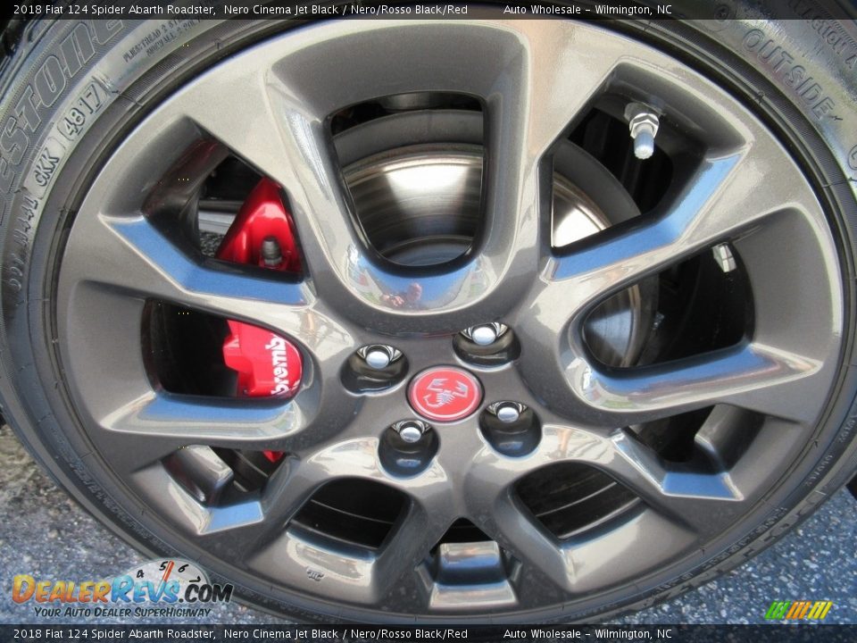 2018 Fiat 124 Spider Abarth Roadster Nero Cinema Jet Black / Nero/Rosso Black/Red Photo #7