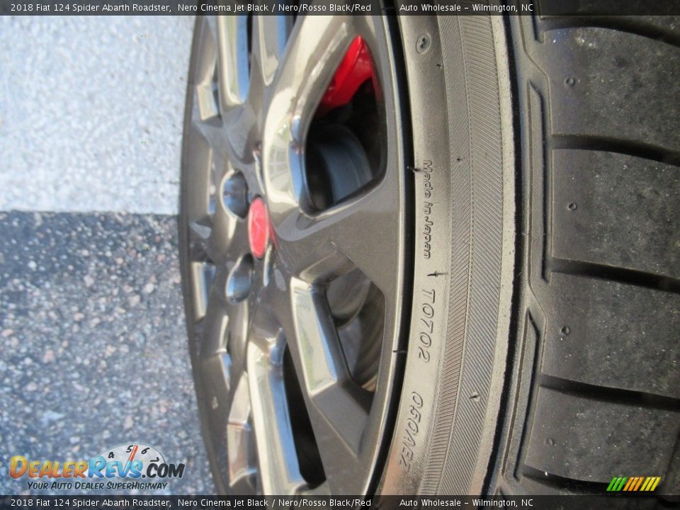 2018 Fiat 124 Spider Abarth Roadster Nero Cinema Jet Black / Nero/Rosso Black/Red Photo #8