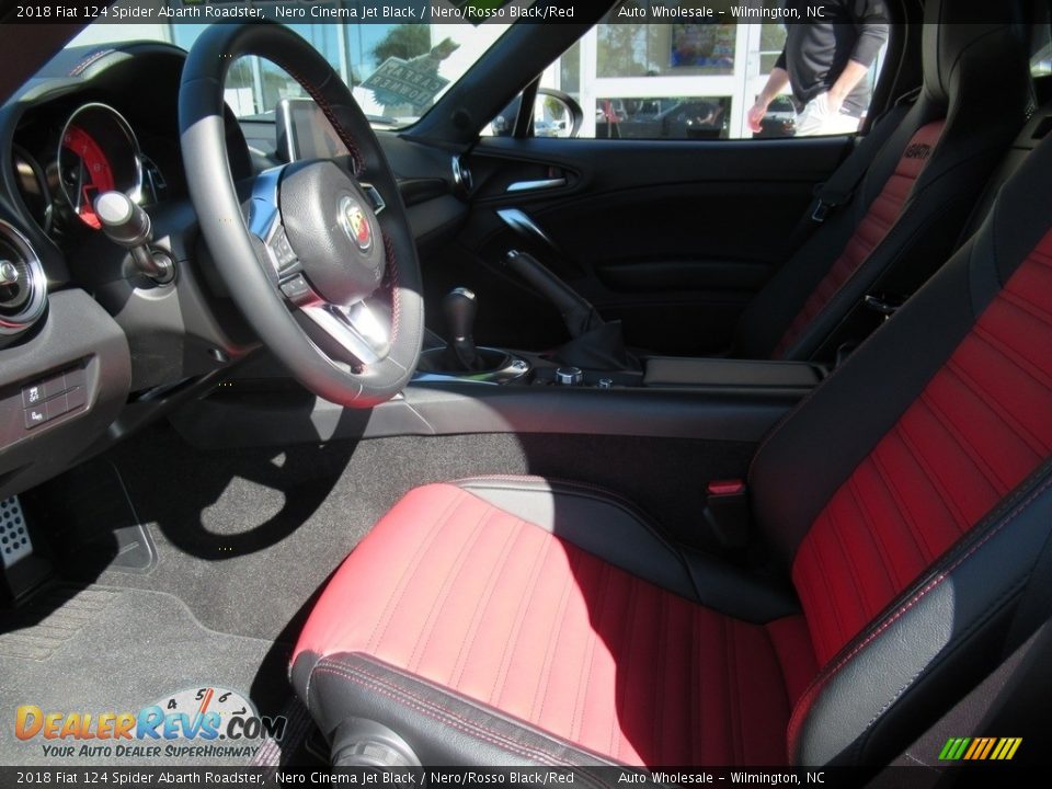 2018 Fiat 124 Spider Abarth Roadster Nero Cinema Jet Black / Nero/Rosso Black/Red Photo #11