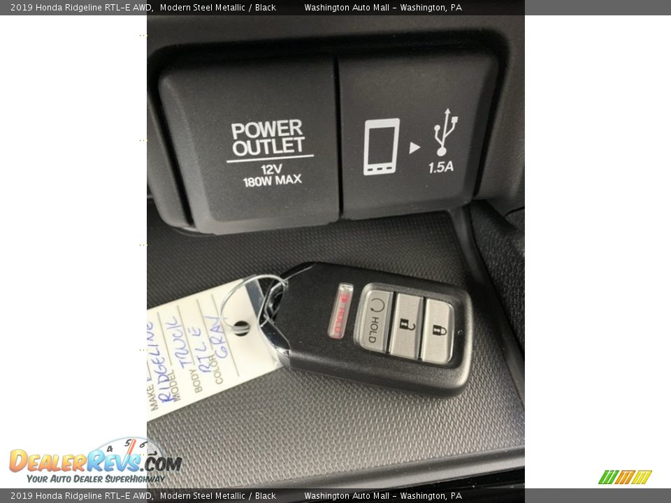 2019 Honda Ridgeline RTL-E AWD Modern Steel Metallic / Black Photo #36