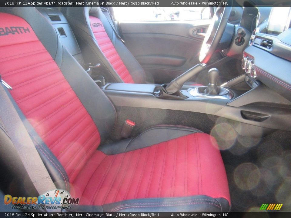 2018 Fiat 124 Spider Abarth Roadster Nero Cinema Jet Black / Nero/Rosso Black/Red Photo #12