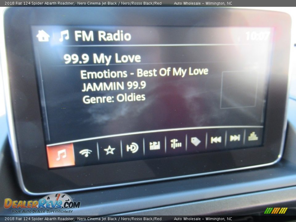 2018 Fiat 124 Spider Abarth Roadster Nero Cinema Jet Black / Nero/Rosso Black/Red Photo #15