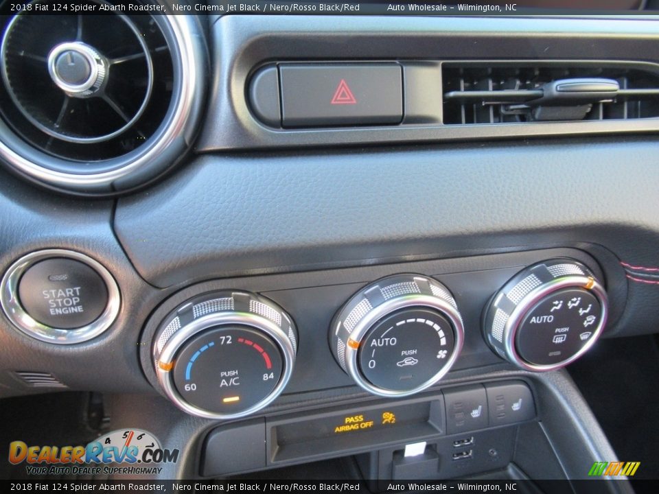 2018 Fiat 124 Spider Abarth Roadster Nero Cinema Jet Black / Nero/Rosso Black/Red Photo #16