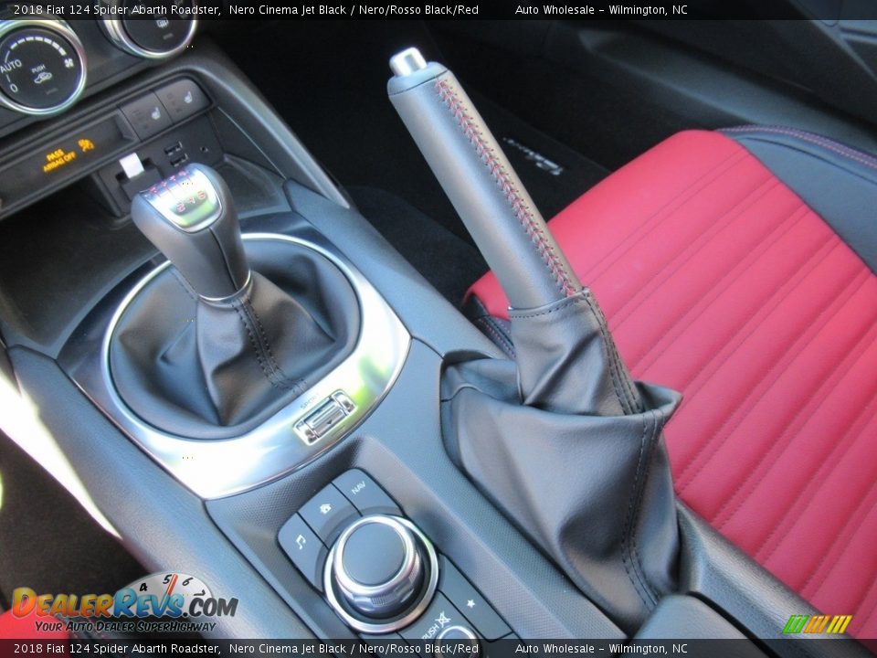 2018 Fiat 124 Spider Abarth Roadster Nero Cinema Jet Black / Nero/Rosso Black/Red Photo #18