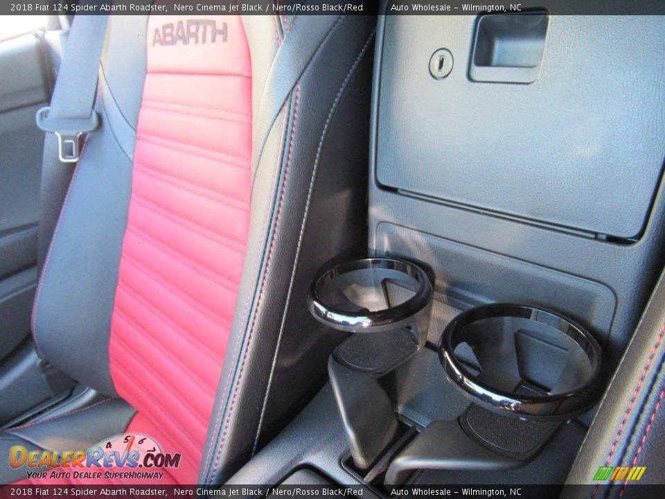 2018 Fiat 124 Spider Abarth Roadster Nero Cinema Jet Black / Nero/Rosso Black/Red Photo #19