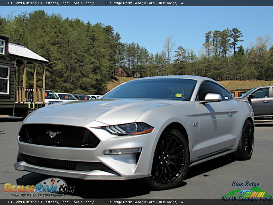 2018 Ford Mustang GT Fastback Ingot Silver / Ebony Photo #1