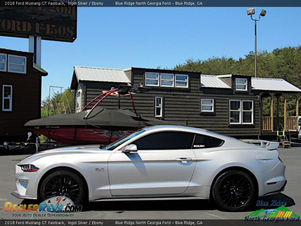2018 Ford Mustang GT Fastback Ingot Silver / Ebony Photo #2