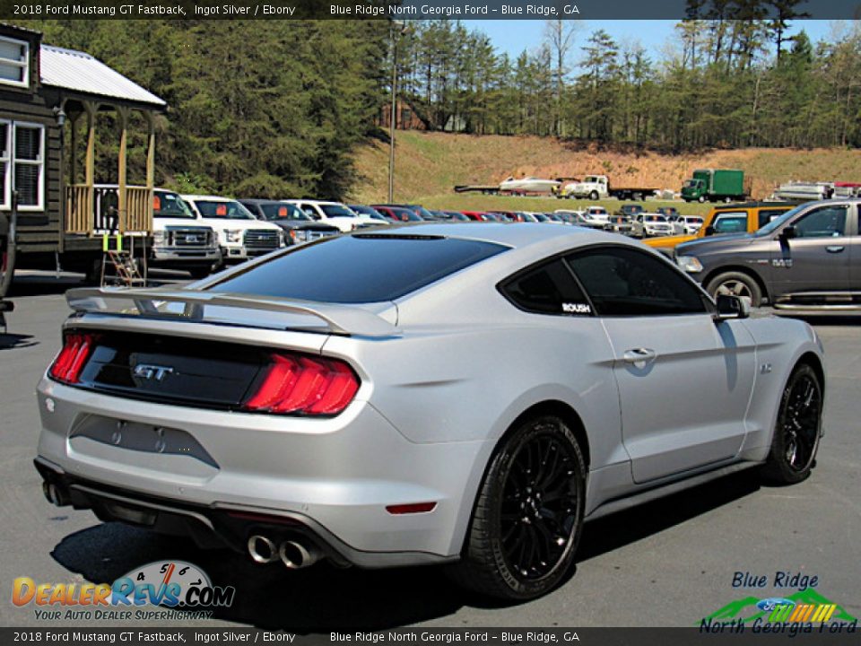 2018 Ford Mustang GT Fastback Ingot Silver / Ebony Photo #5