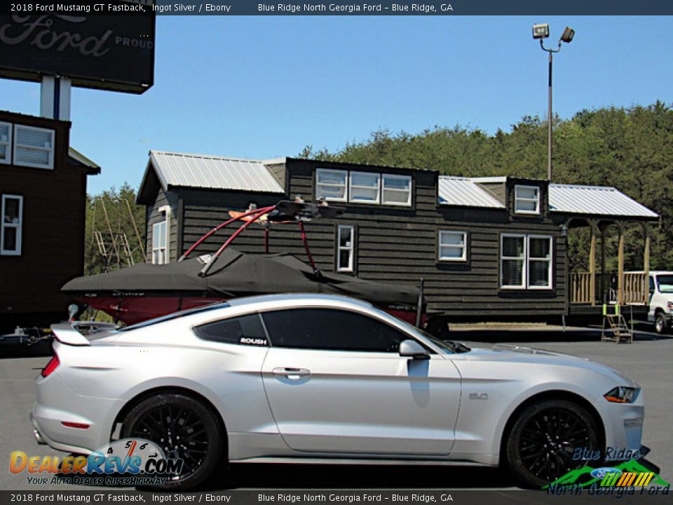 2018 Ford Mustang GT Fastback Ingot Silver / Ebony Photo #6