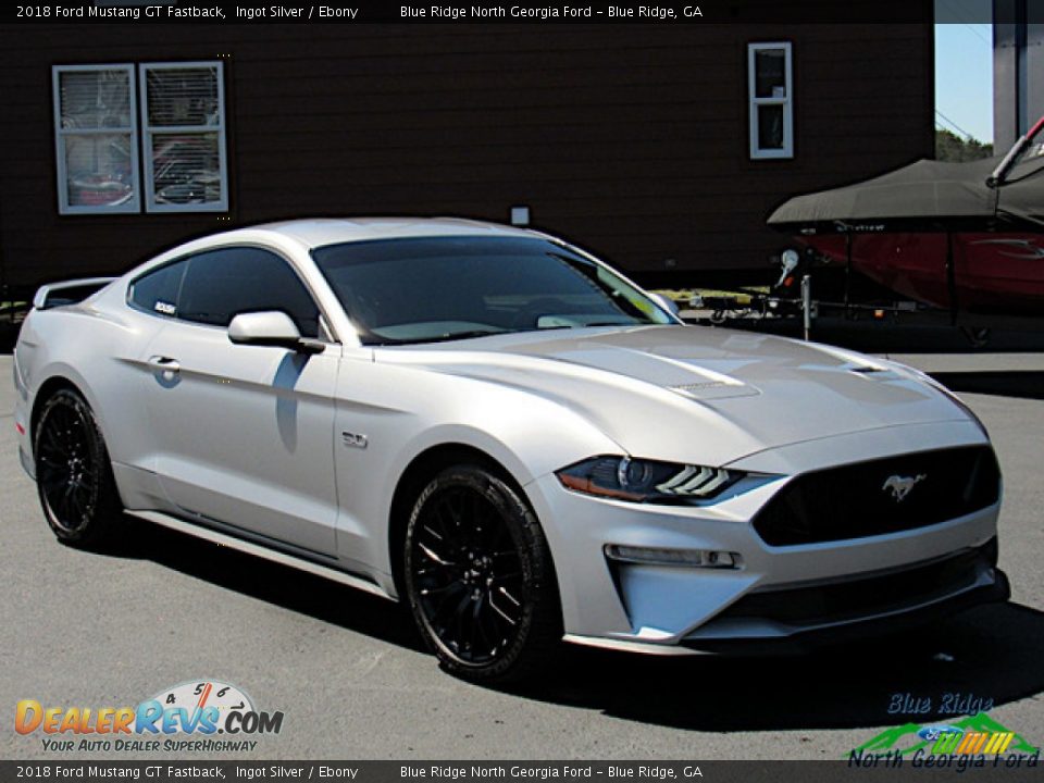 2018 Ford Mustang GT Fastback Ingot Silver / Ebony Photo #7