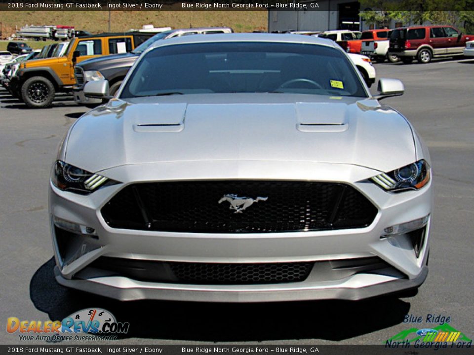2018 Ford Mustang GT Fastback Ingot Silver / Ebony Photo #8