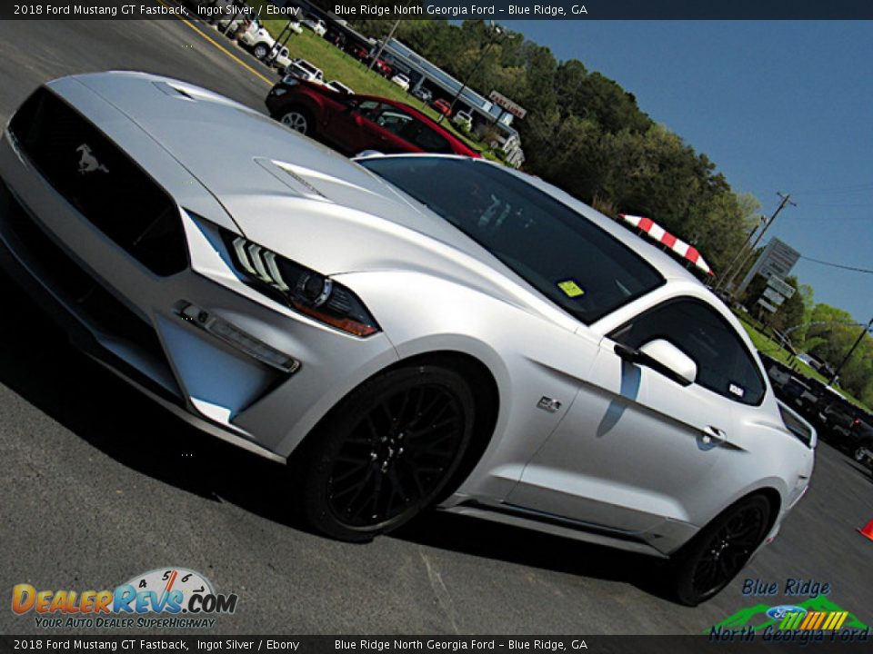 2018 Ford Mustang GT Fastback Ingot Silver / Ebony Photo #29