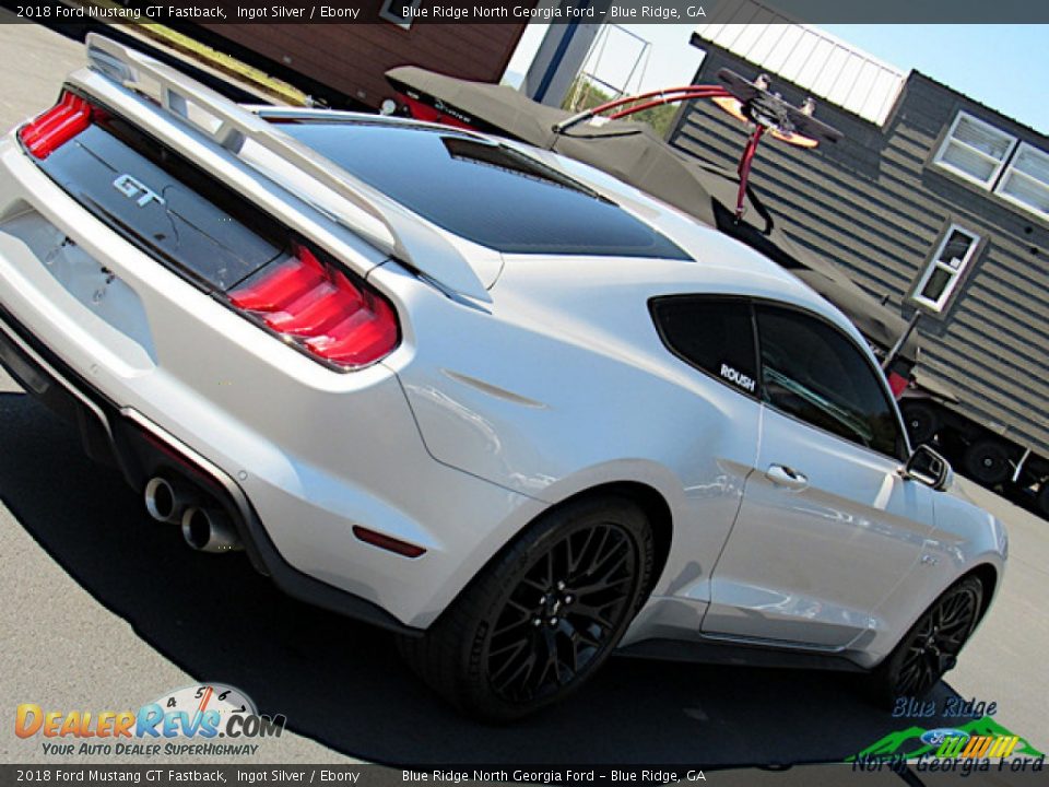 2018 Ford Mustang GT Fastback Ingot Silver / Ebony Photo #31