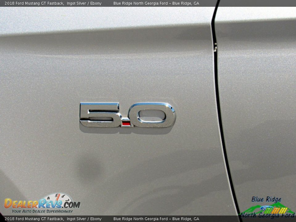 2018 Ford Mustang GT Fastback Ingot Silver / Ebony Photo #33