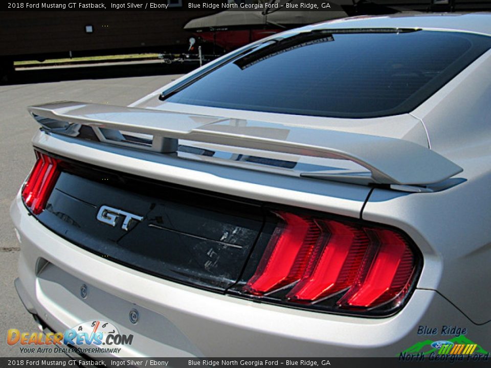 2018 Ford Mustang GT Fastback Ingot Silver / Ebony Photo #34