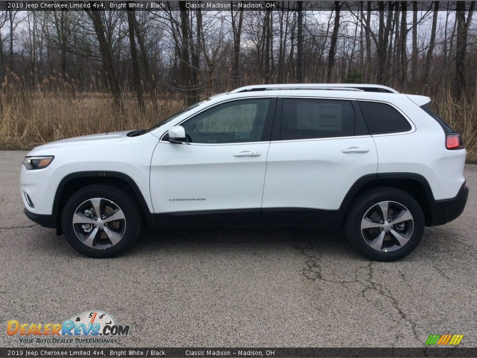 2019 Jeep Cherokee Limited 4x4 Bright White / Black Photo #3
