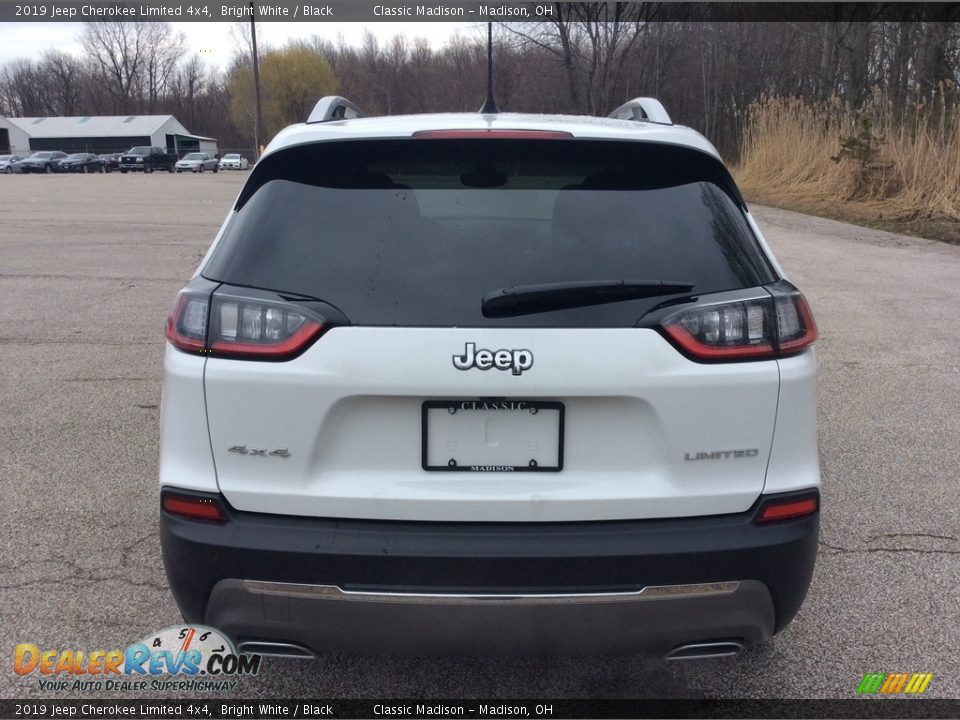 2019 Jeep Cherokee Limited 4x4 Bright White / Black Photo #5
