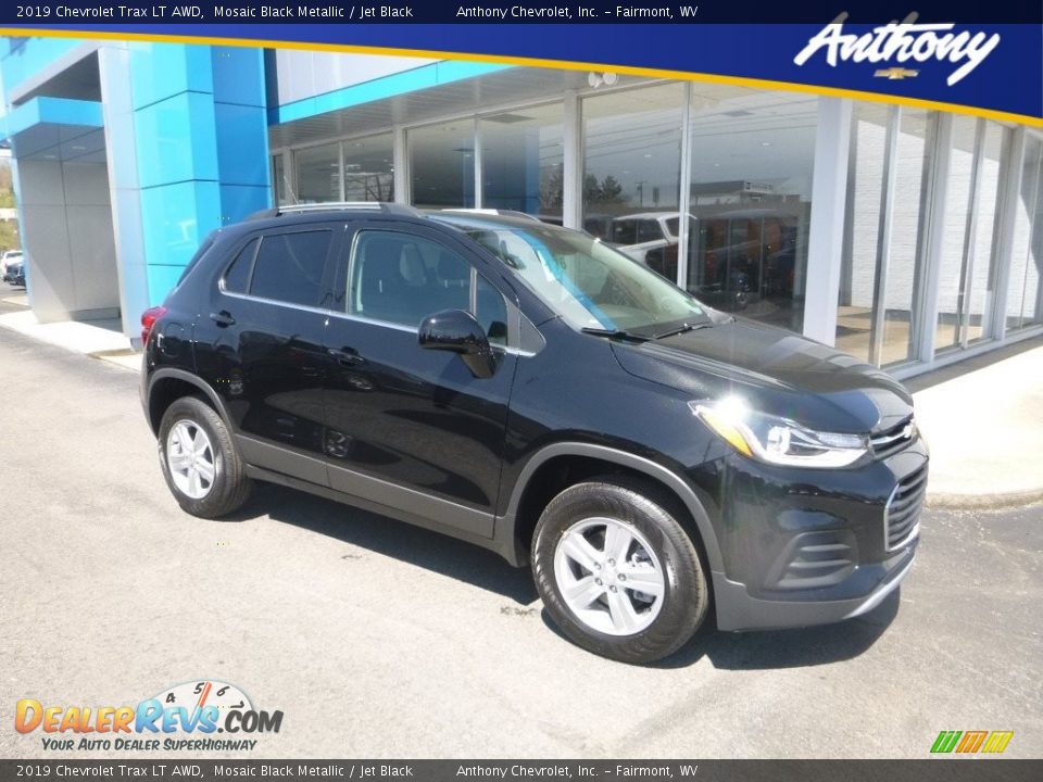 2019 Chevrolet Trax LT AWD Mosaic Black Metallic / Jet Black Photo #1