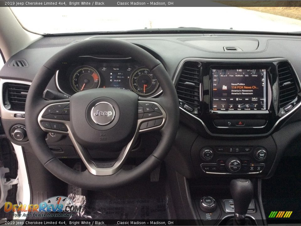 2019 Jeep Cherokee Limited 4x4 Bright White / Black Photo #12