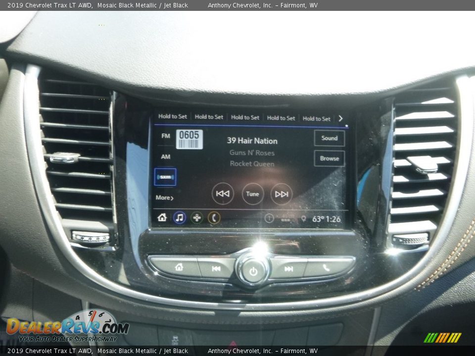 2019 Chevrolet Trax LT AWD Mosaic Black Metallic / Jet Black Photo #15