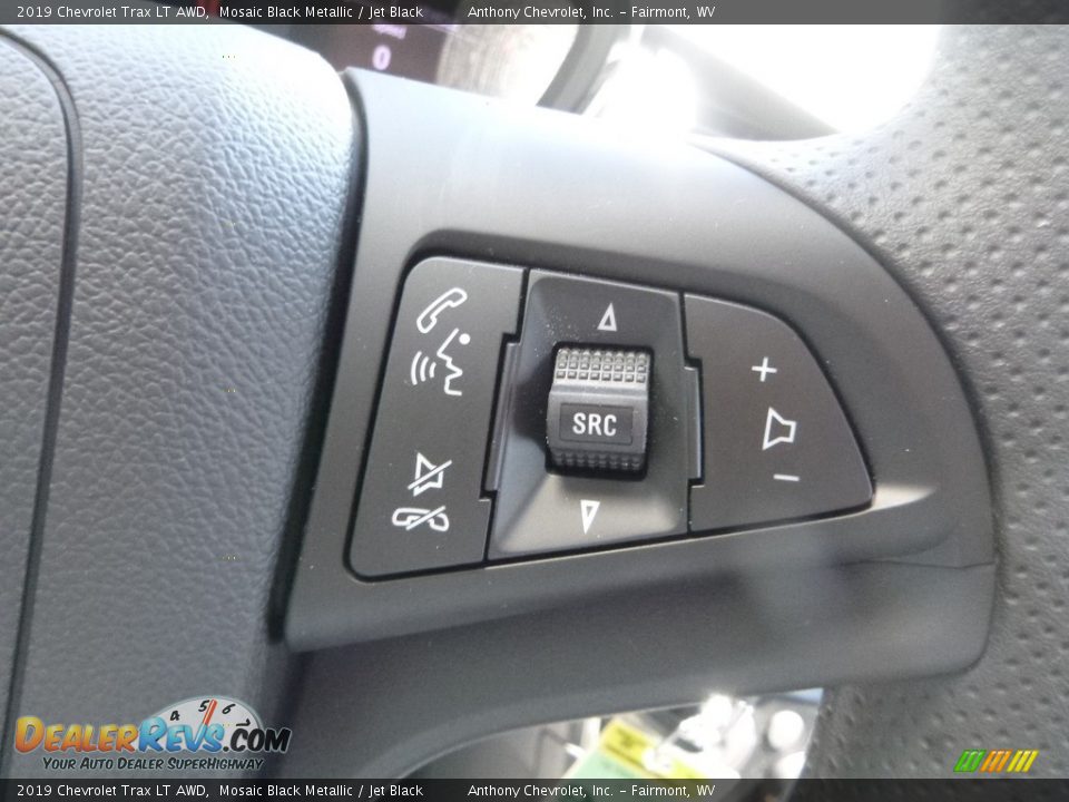 2019 Chevrolet Trax LT AWD Mosaic Black Metallic / Jet Black Photo #17