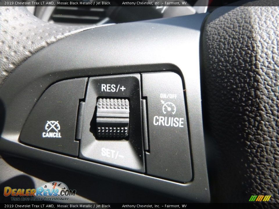 2019 Chevrolet Trax LT AWD Mosaic Black Metallic / Jet Black Photo #18