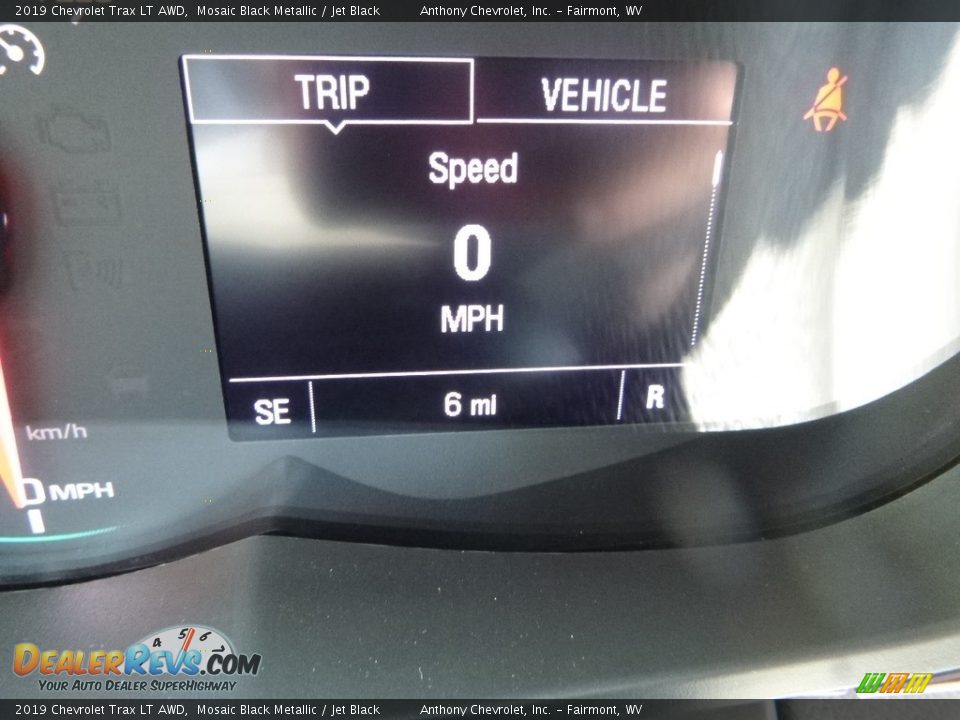 2019 Chevrolet Trax LT AWD Mosaic Black Metallic / Jet Black Photo #19