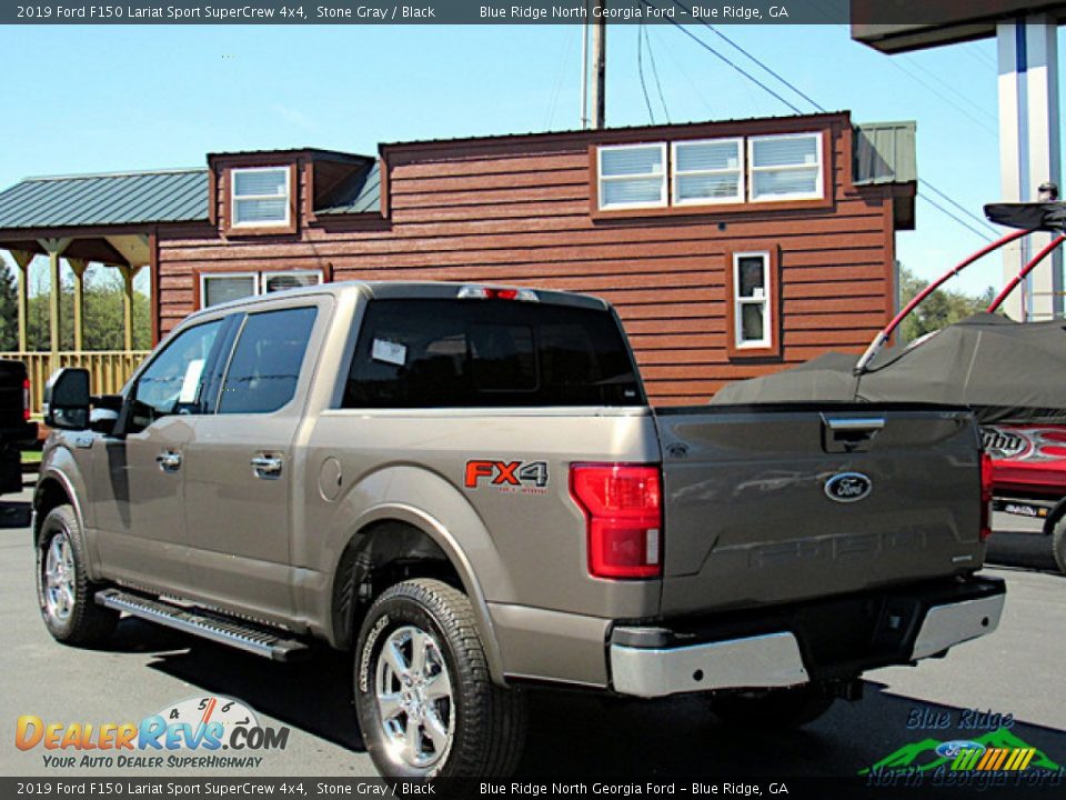 2019 Ford F150 Lariat Sport SuperCrew 4x4 Stone Gray / Black Photo #3