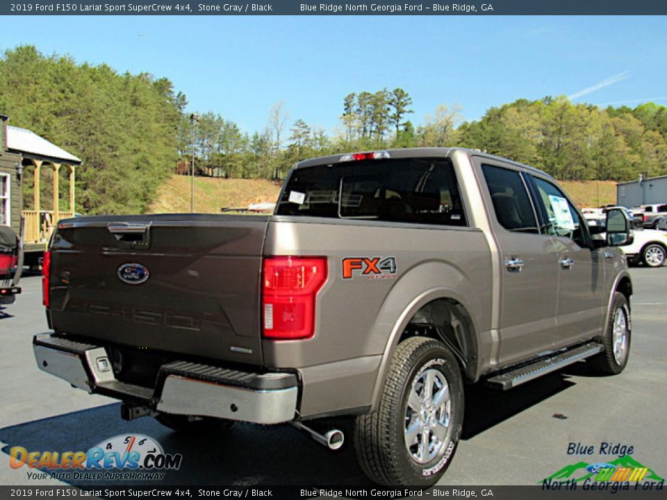 2019 Ford F150 Lariat Sport SuperCrew 4x4 Stone Gray / Black Photo #5