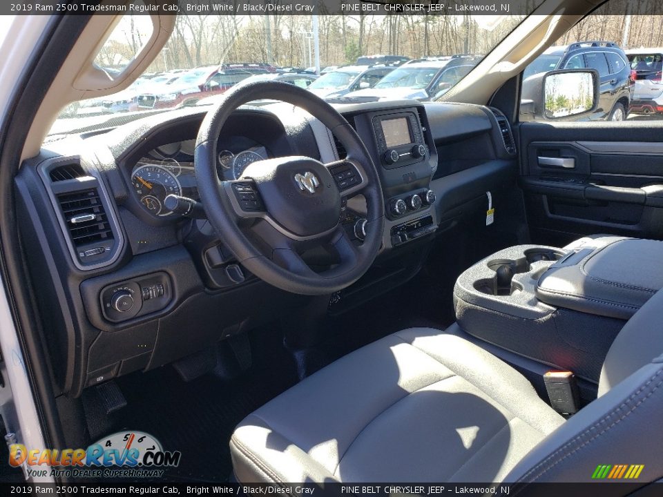 2019 Ram 2500 Tradesman Regular Cab Bright White / Black/Diesel Gray Photo #7